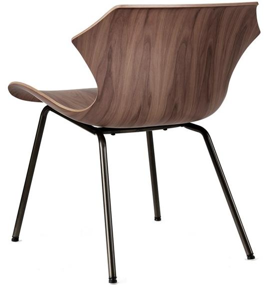 BassamFellows Кресло из стали и дерева Petal Cb-294m - Вид №3