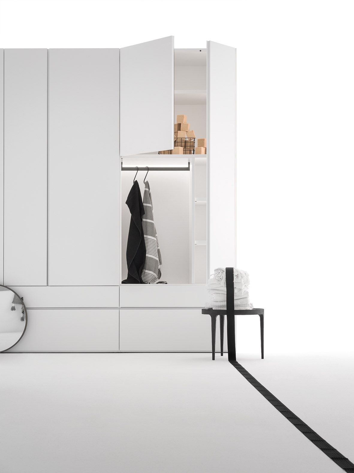 Шкаф с дверцами и ящиками Caccaro Grafik ARCH-00018688 - Вид №1