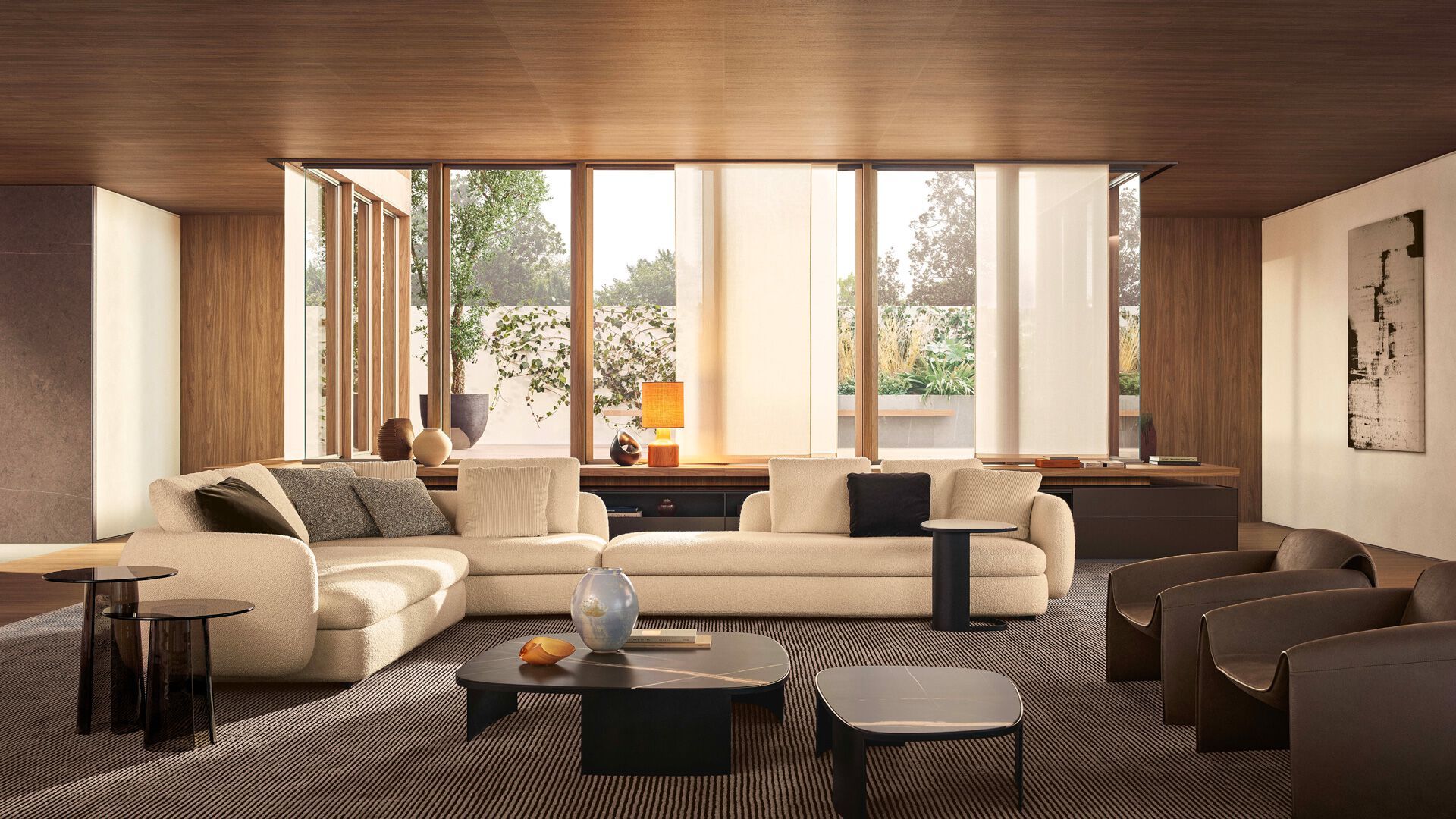 Низкий журнальный столик для гостиной Poliform KOISHI ARCH-00053869 - Вид №3