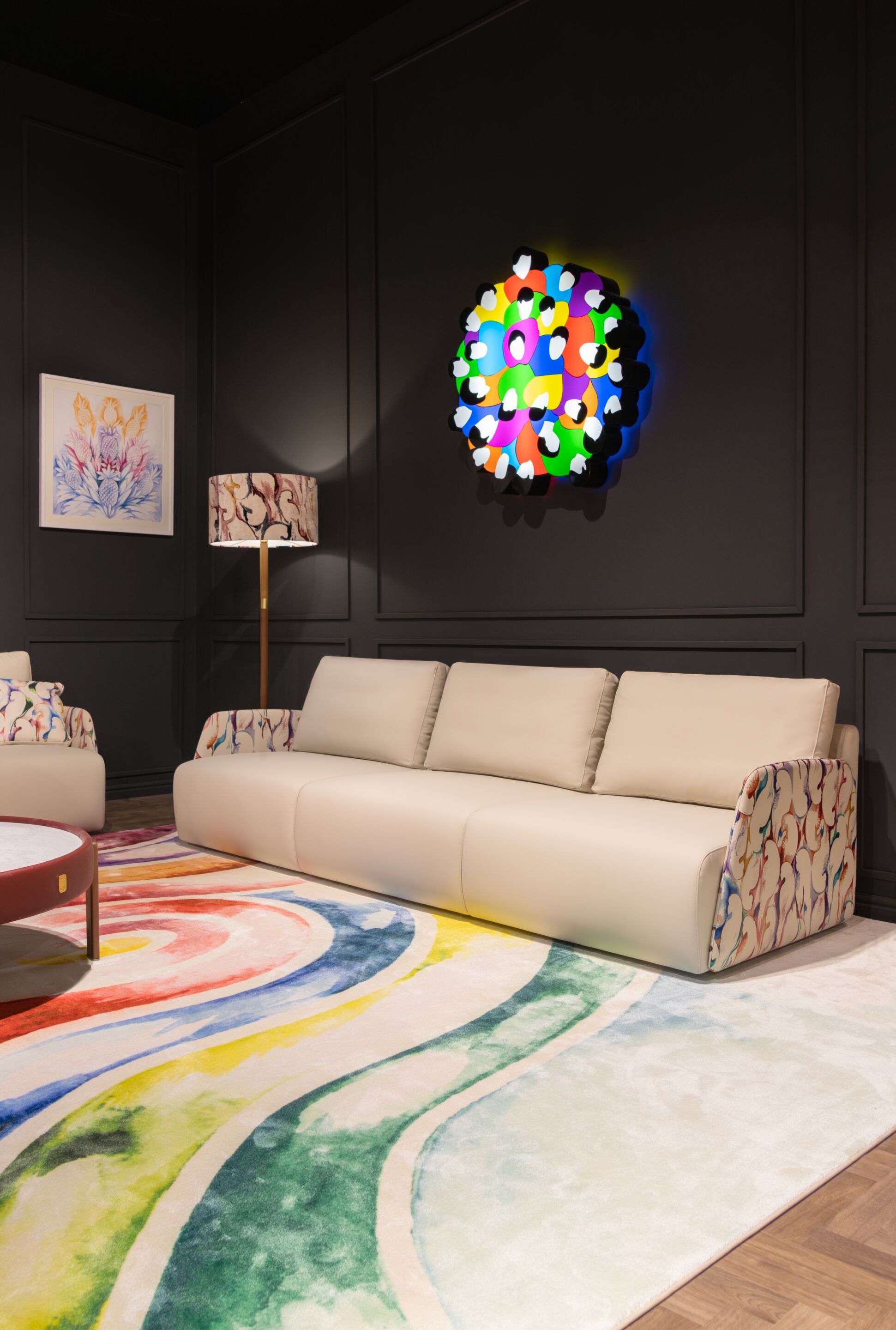 3-местный кожаный диван Formitalia Parrots ARCH-00060052 - Вид №1