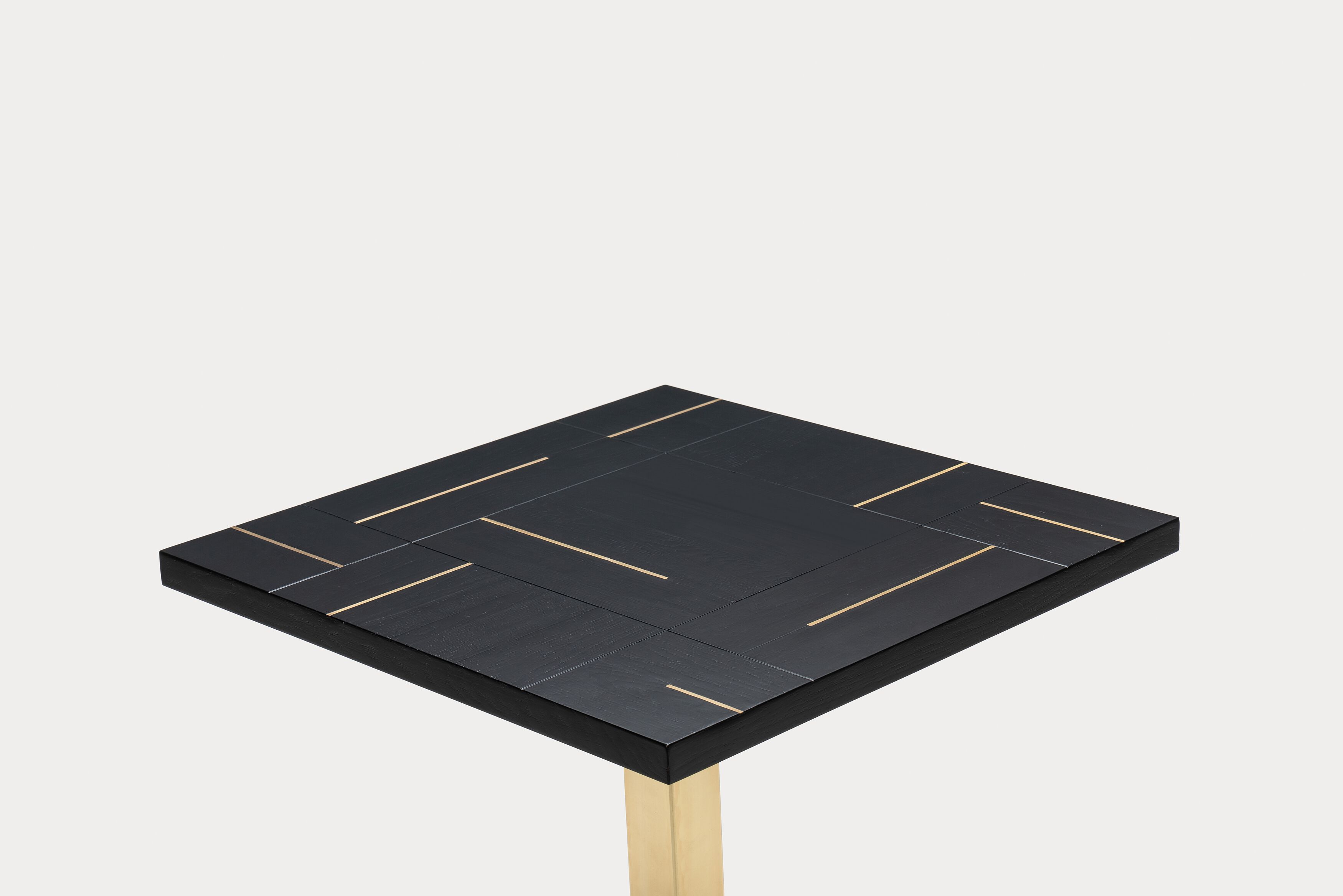 Квадратный стол из дерева и металла Papell Design гостиница ARCH-00087676 - Вид №1