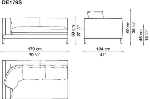 Угловой диван из ткани Maxalto Dives Soft ARCH-00042072 - Вид №20