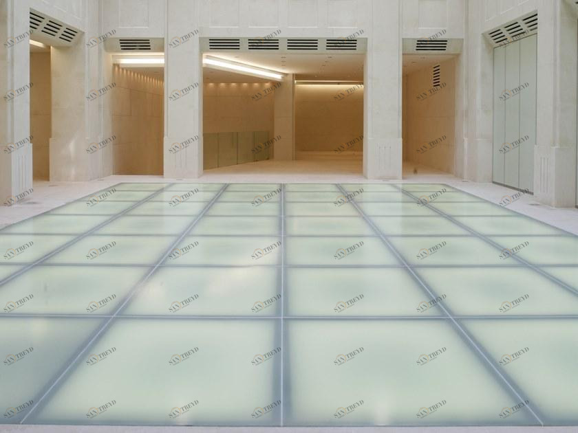 SVF Противопожарный пол из нержавеющей стали и стекла Acierflam Acierflam-pv