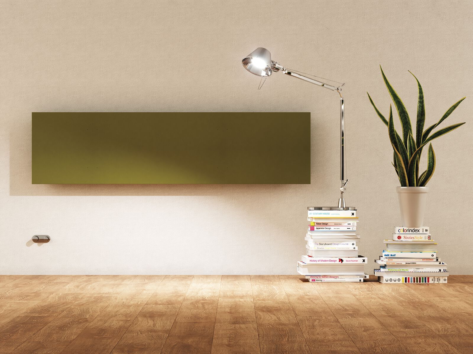 Горизонтальный полотенцесушитель с горячей водой из углеродистой стали Cordivari Design Neo Design ARCH-00050822 - Вид №1