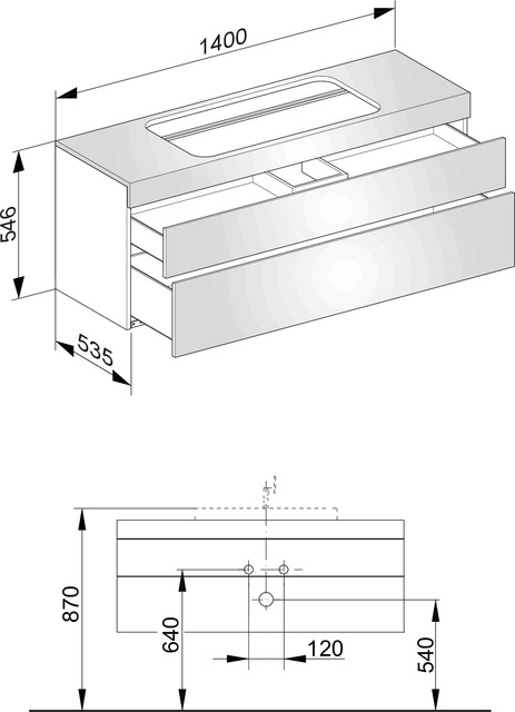 31583210100 Тумба под умывальник KEUCO Edition 400 - Вид №2