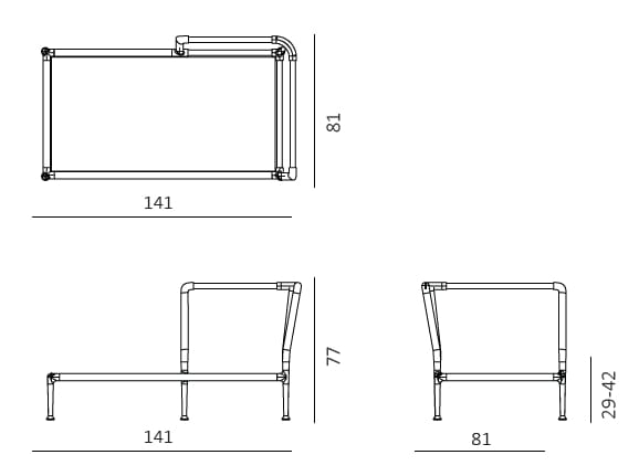 Металлический сад Dormeuse Unopiù Treble ARCH-00116976 - Вид №11