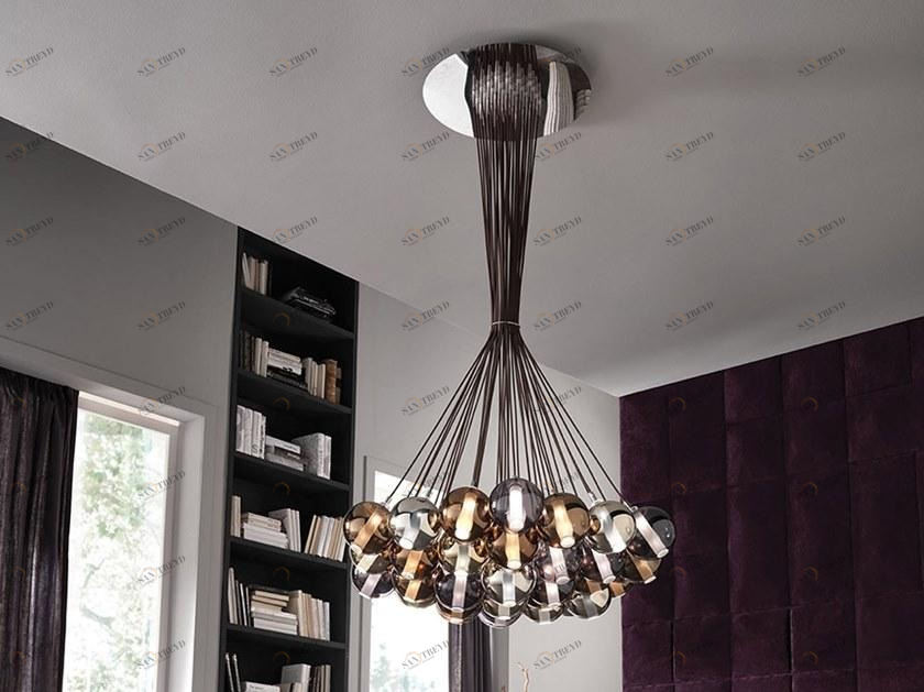 Cangini & Tucci Подвесной светильник из металлизированного боросиликатного стекла Eclisse sun-id-1388763