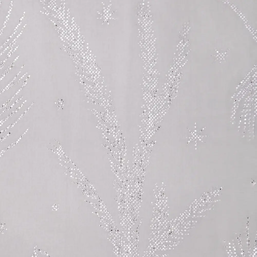Плед Еловые веточки 180x200 см микрофибра цвет белый с серебром Ardenza Новогодняя STLM-2208262 - Вид №1
