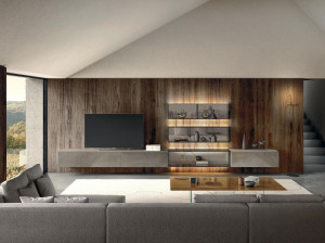 Секционная оборудованная стена