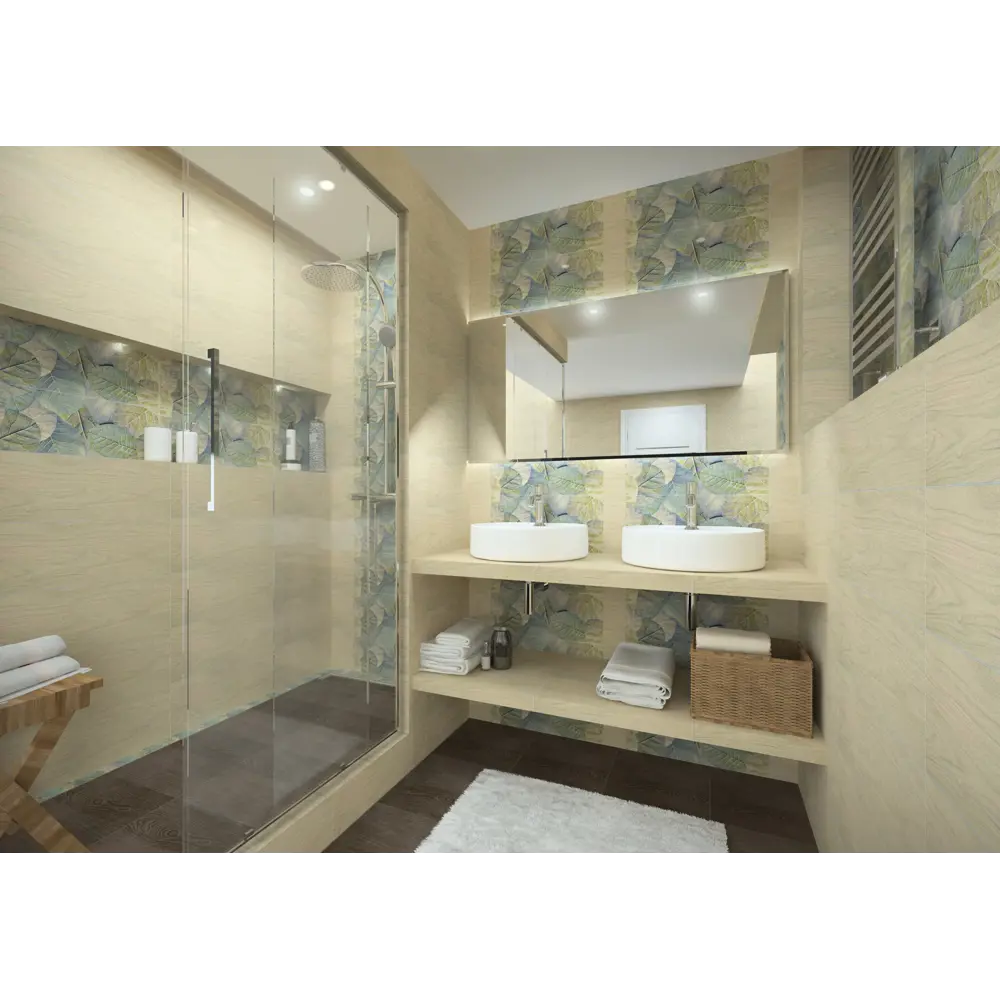 Плитка настенная Albero Light 20.1х50.5 см 1.52 м2 цвет бежевый Azori STLM-2183921 - Вид №4