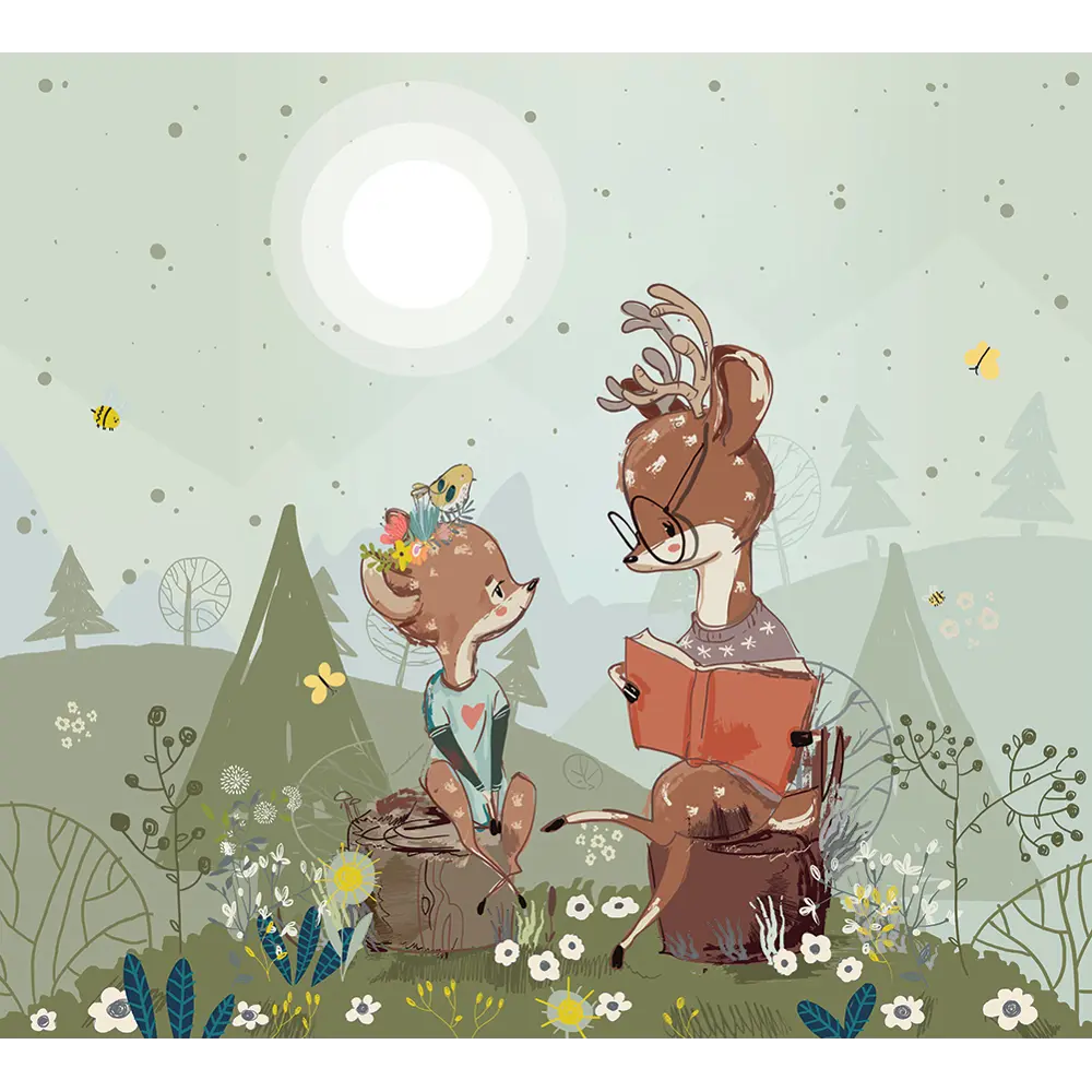 Фотообои Лесная школа флизелиновые 300x270 см L13-413 FBRUSH 3D FLIZART STLM-2023818