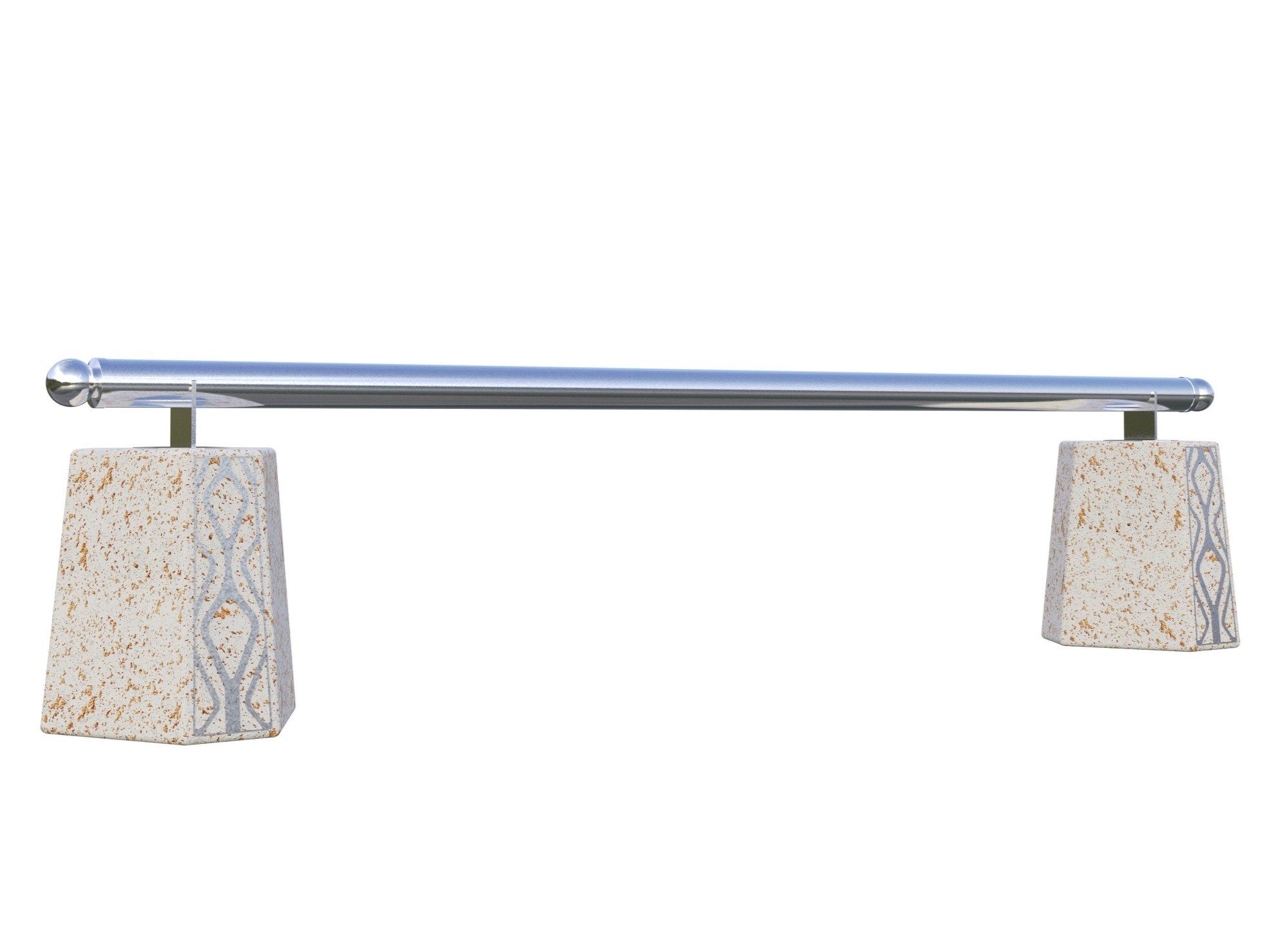 Фиксированный столбик из бетона и металла Lazzari Castle ARCH-00133409