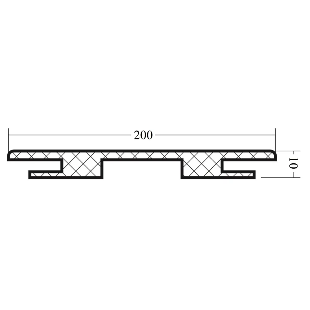 Добор телескопический Канзас/Опал 10x200x2150 мм ПВХ ламинация цвет дуб европейский серый 83972671 STLM-2169486 VELLDORIS  - Вид №3