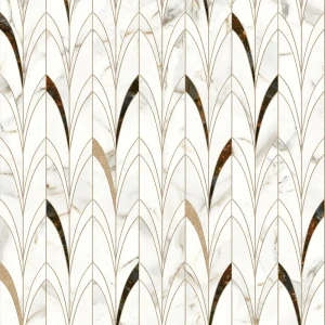 Стеновая панель Delicate Amber 240x0.4x60 см алюминий цвет белый 89199608 STLM-2040820