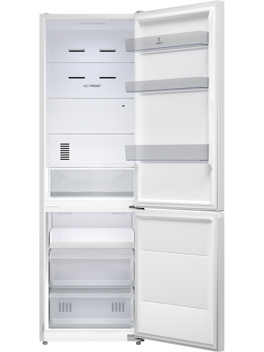 9172548 Холодильник с морозильником   LEX LKB185WIDMax белый STDN-0079920 - Вид №1