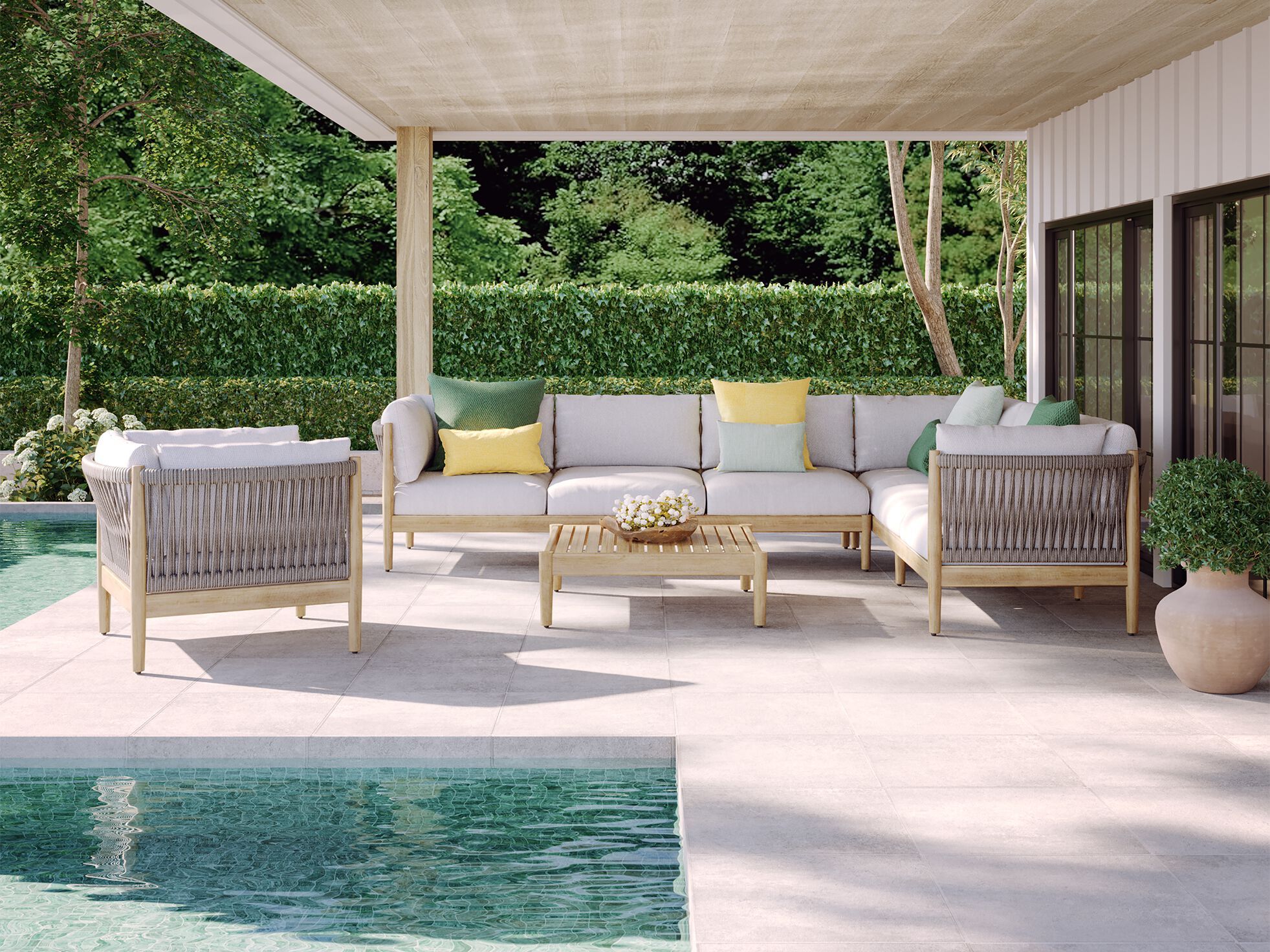 Квадратный стол из тикового дерева Walters Georgica ARCH-00111025 - Вид №4