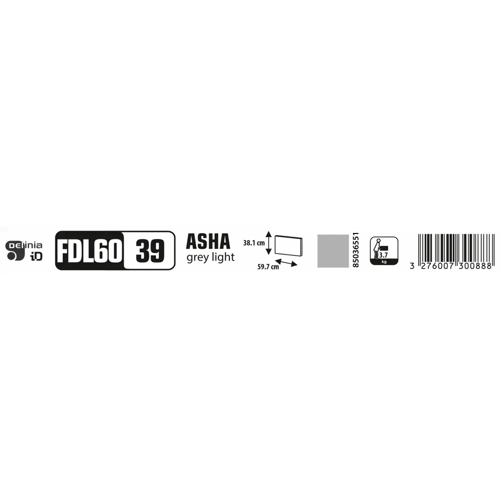Фасад кухонный DELINIA ID Аша грей 60×38 см глянцевый 85036551 STLM-0057843 - Вид №13