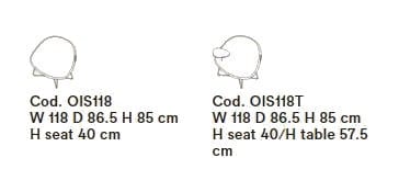 Тканевое кресло Tacchini ISOLA ARCH-00113684 - Вид №2