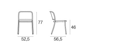 Стальной садовый стул emu кафе ARCH-00083137 - Вид №8
