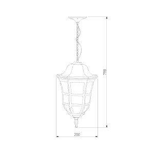 Уличный подвесной светильник кофейное золото Dorado GL 4690389135965 ELEKTROSTANDARD DORADO, ФОНАРЬ 00-3899056 Коричневый  - Вид №3