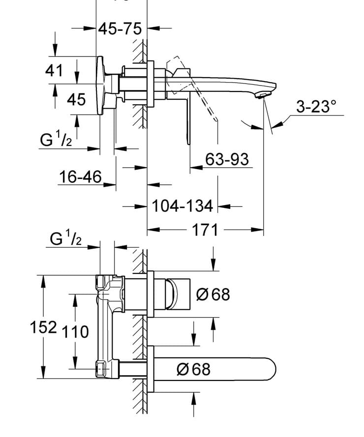 Встраиваемый корпус для смесителя Grohe 32635000 ARCH-00035528 - Вид №2