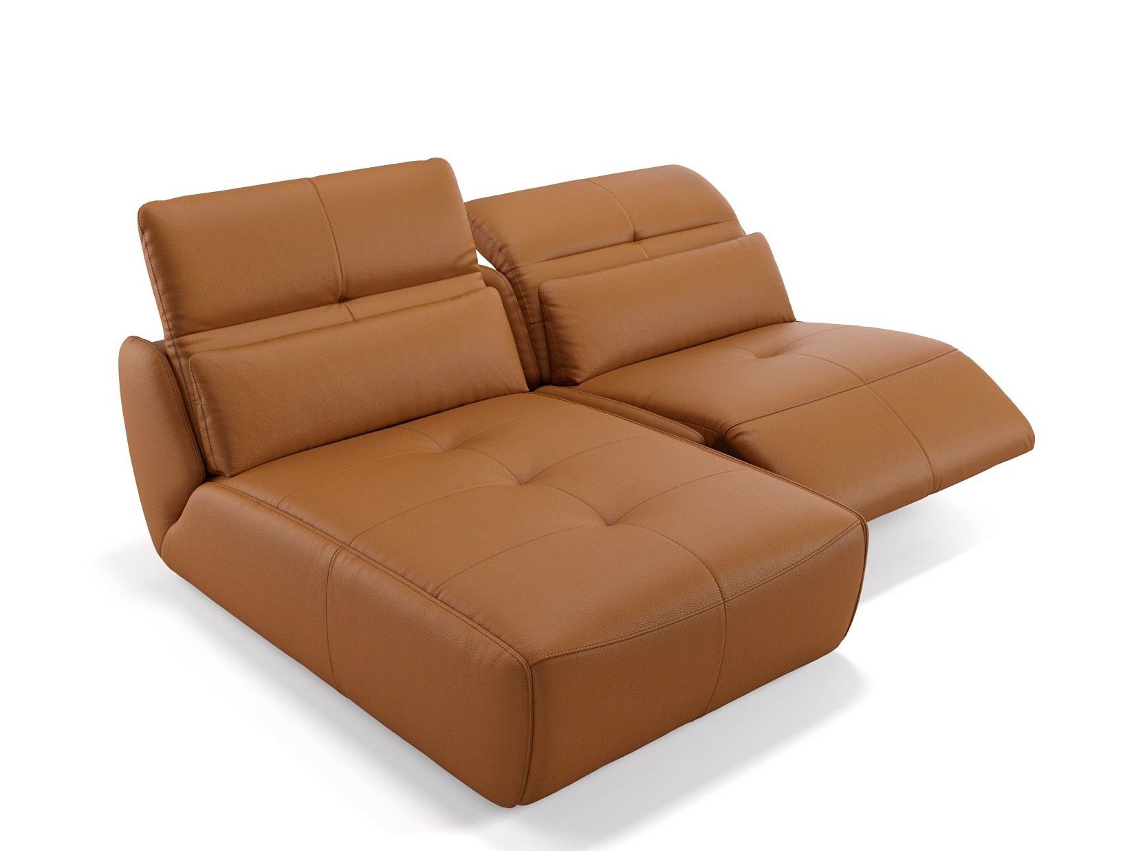 Кожаный диван с полуостровом Sofanella Modica ARCH-00048763