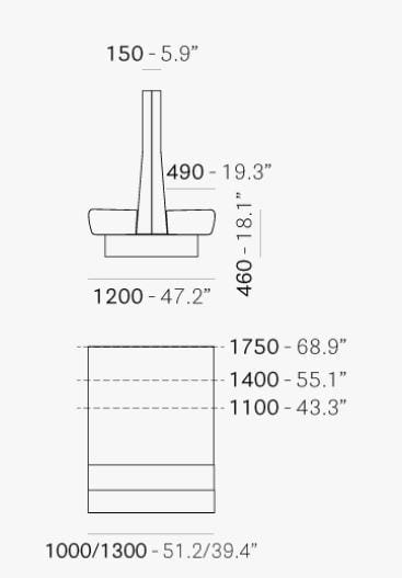 Модульный тканевый диван Pedrali ARCH-00123186 - Вид №4