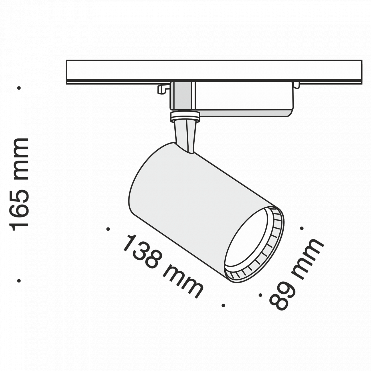 Трековый светильник черный TR003-17W4K TECHNICAL SINGLE PHASE TRACK SYSTEM 00-3956195 Черный  - Вид №6
