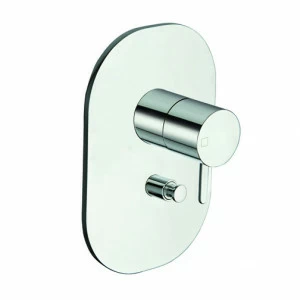 CRIQE689 Внешние части смесителя для ванны / душа для CRICS535 с переключателем на 2 выпускных отверстия и металлической пластиной Cristina Rubinetterie