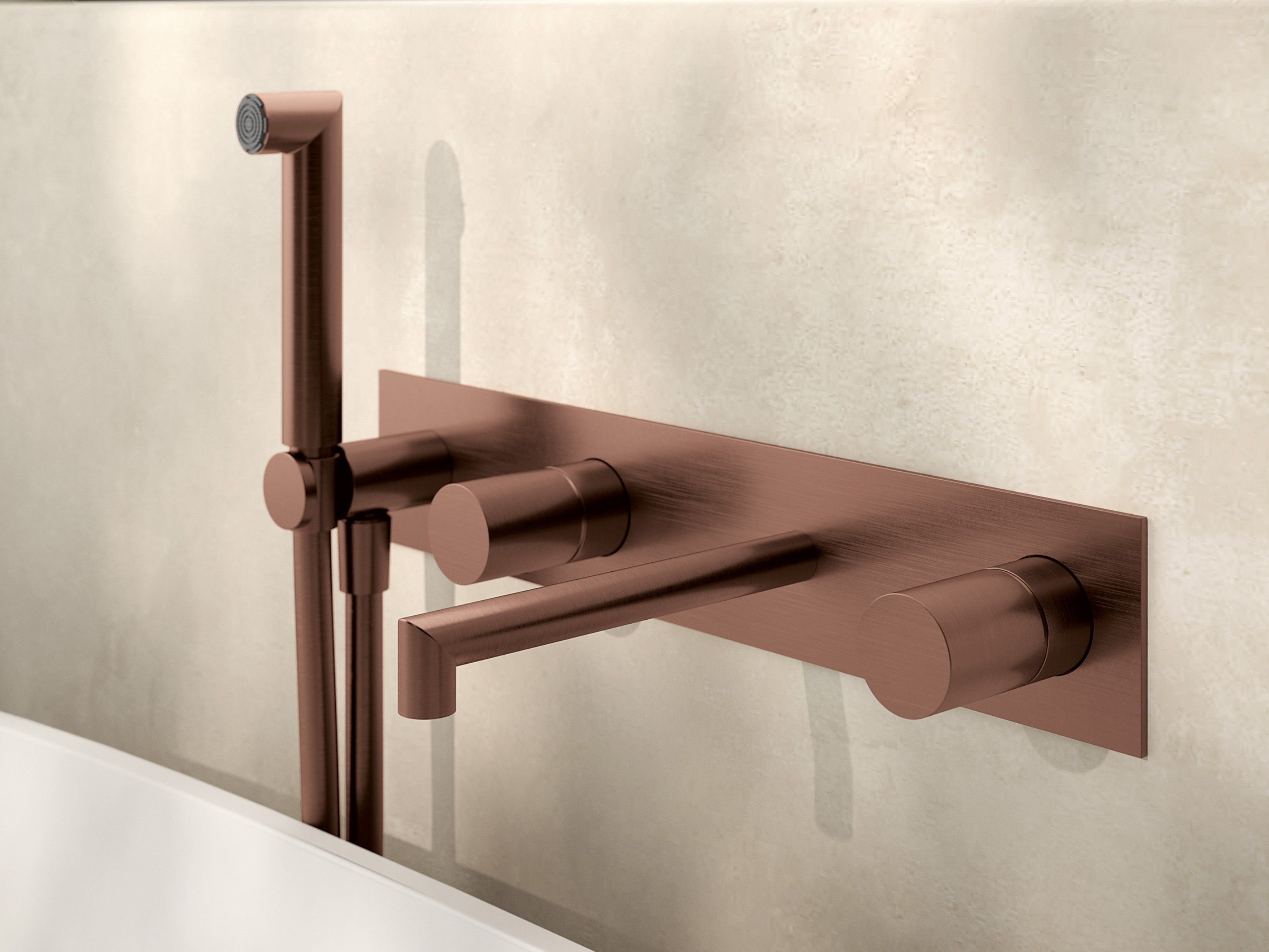 Стальная настенная ванна с переключателем Rubinetterie Treemme 28mm ARCH-00003030