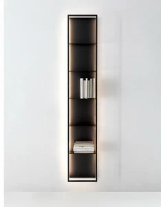 Porro Настенный подвесной книжный шкаф с подсветкой