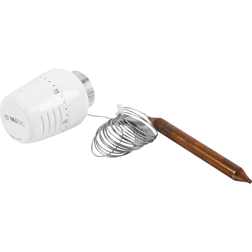 Термостатическая головка Valtec с выносным погружным датчиком жидкостного типа VT.5011.0.0 STLM-2138966 - Вид №1