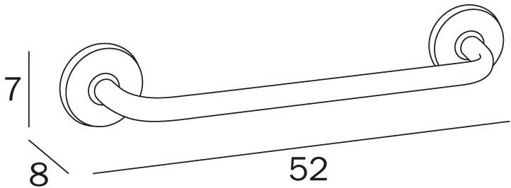 INDA® Вешалка для полотенец металлическая для гостиниц Hotellerie A0494 - Вид №2