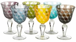 Pols Potten Набор пескоструйных бокалов для вина  140-230-111