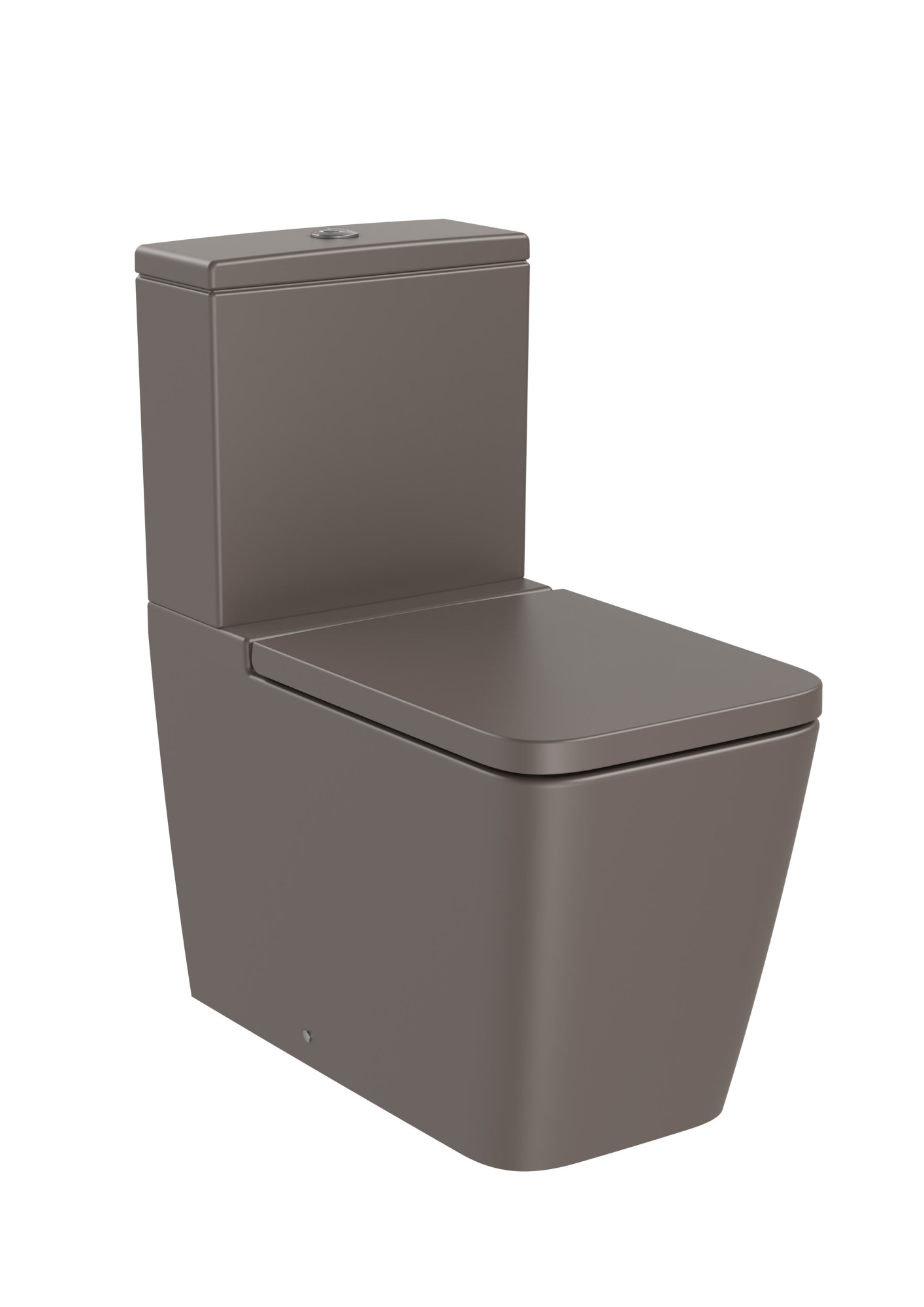 AZ34253660 SQUARE — Комплектный настенный унитаз без ободка с двойным сливом (включает чашу, бачок с нижним кормлением и мягкую крышку) ROCA Inspira 
