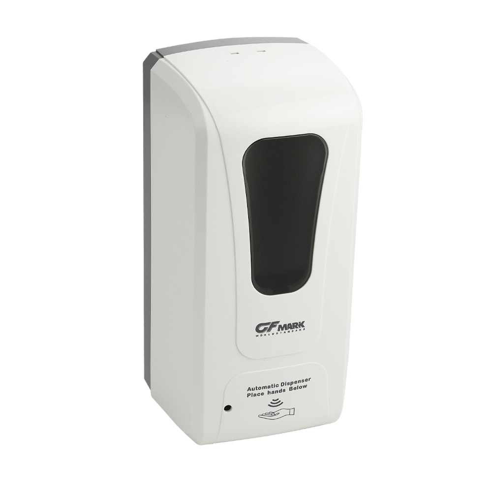 GFmark - Дозатор СЕНСОРНЫЙ, ПЕНА, пластик АБС, БЕЛЫЙ, большой, с окошком, 1000 мл, код: 718 