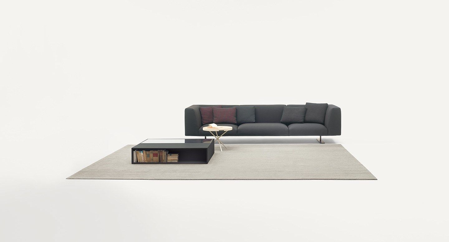 Низкий деревянный журнальный столик с журнальной стойкой Paola Lenti Edel ARCH-00109842