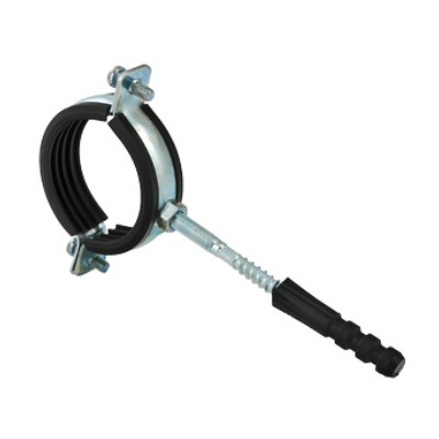 RUS.833.04 Кронштейн для труб стальной с резиновым уплотнением Valtec 1/2", 20–24 мм 