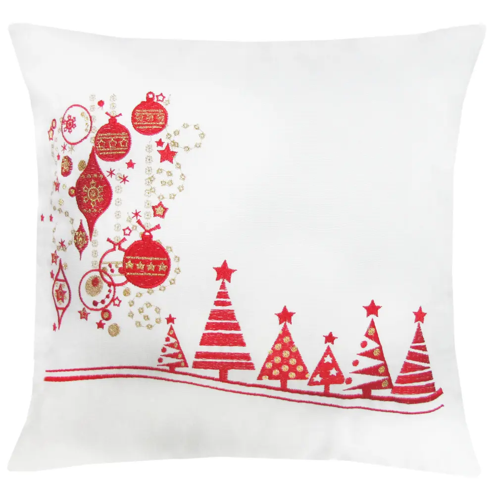Подушка «Ёлки с шарами», 40х40, цвет красный Santreyd STLM-2159262