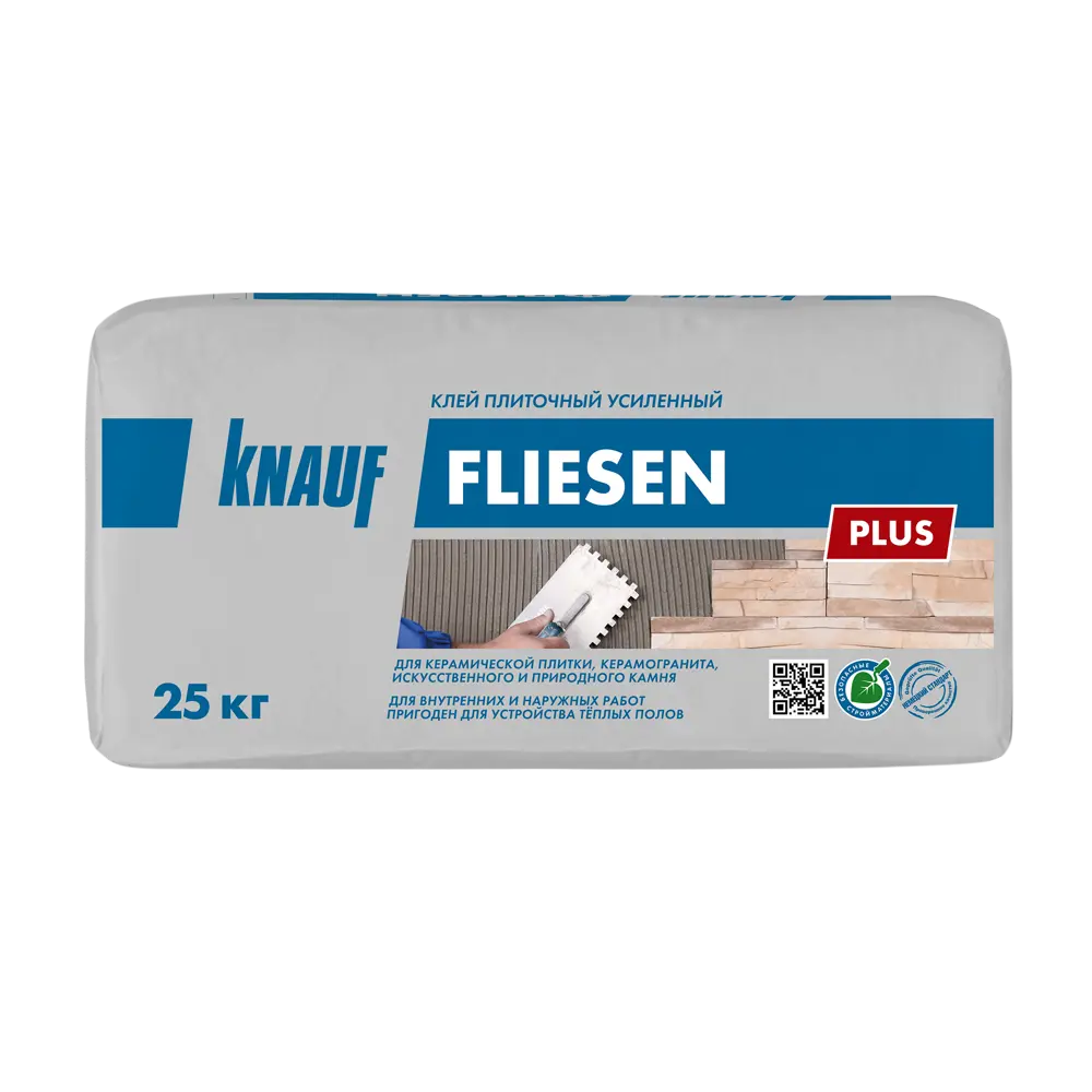 Усиленный плиточный клей KNAUF Флизен Плюс для внутренних и наружных работ 13606458 Fliesen plus STLM-0003490