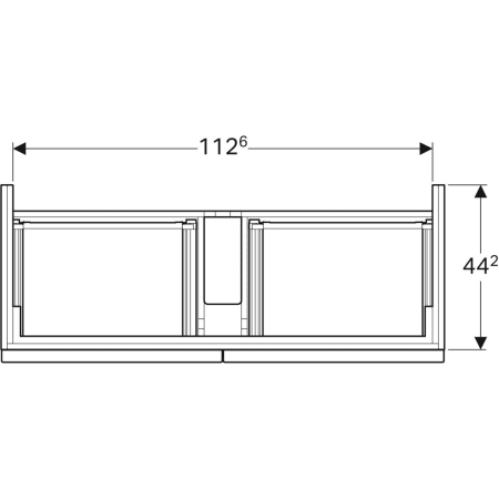 841421000 Шкафчик для раковины Geberit iCon, с четырьмя выдвижными ящиками Geberit  - Вид №2