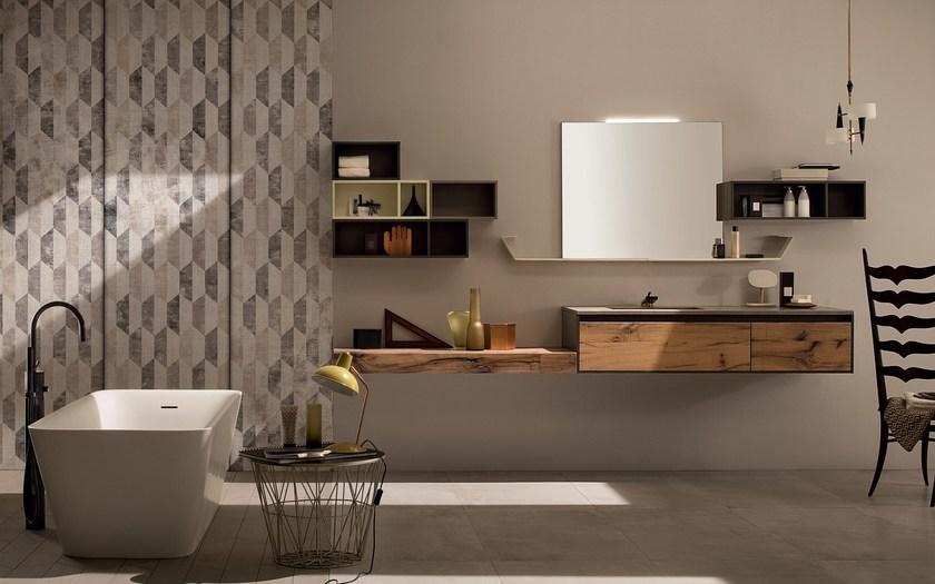 RAB Arredobagno Подвесная тумба под умывальник Soul wood 24 - Вид №5