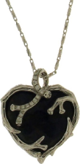 10608564 Michael Aram Подвеска на цепочке "Ветви. Сердце" (серебро, 925пр, ляпис лазурит) Серебро 925 