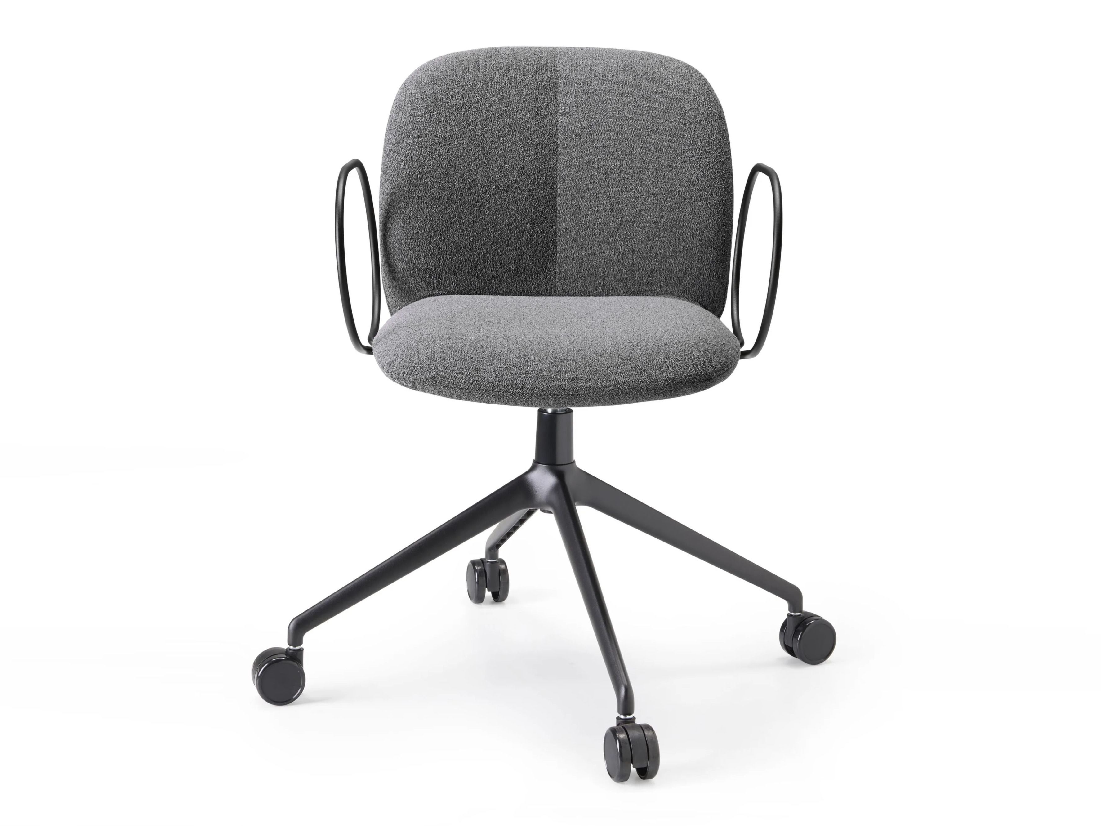 Мягкий стул с подлокотниками с колесами S-CAB Mentha ARCH-00113813