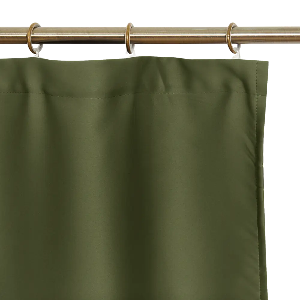 Штора на ленте блэкаут Ален 140x270 см цвет хаки ТОРГОВЫЙ ДОМ ТЕКСТИЛЬ STLM-2019544 - Вид №3
