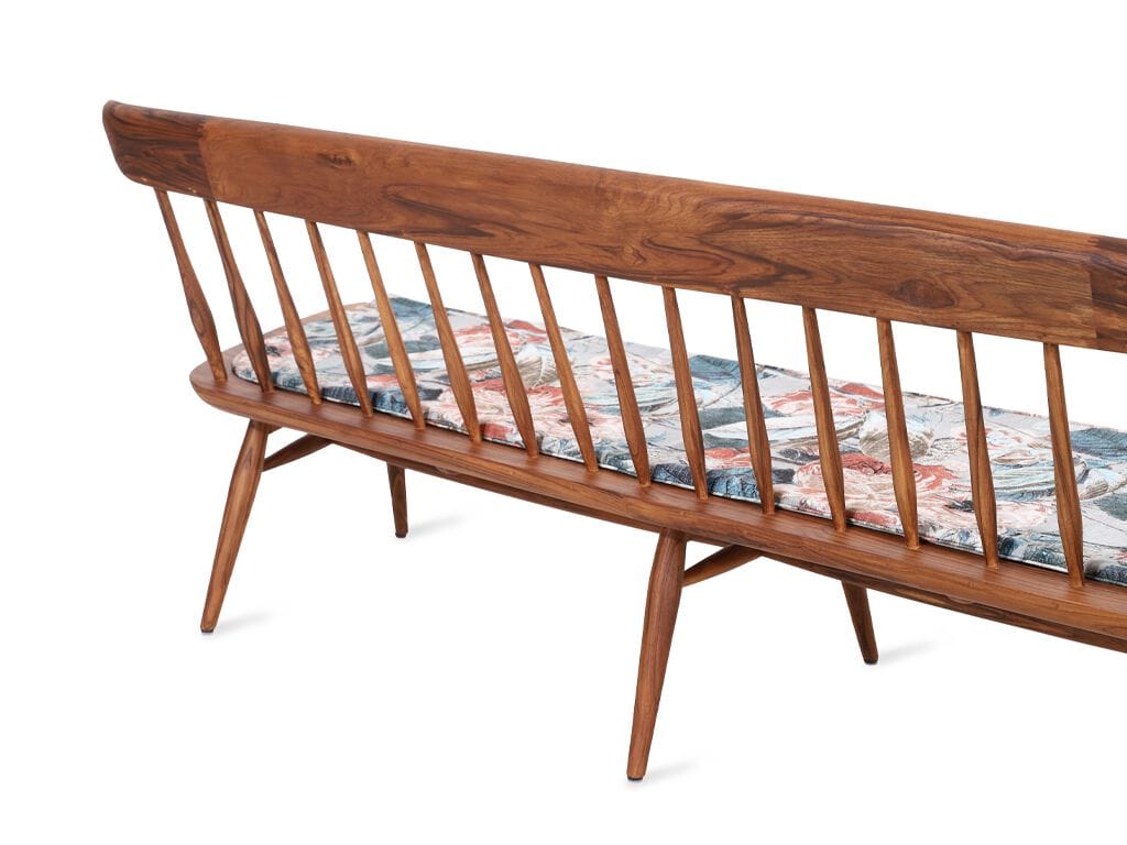 Скамейка из тикового дерева со спинкой Alankaram BUYUK ARCH-00098749 - Вид №9