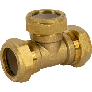 Тройник обжимной Neptun IWS 25х25х25 мм, латунь