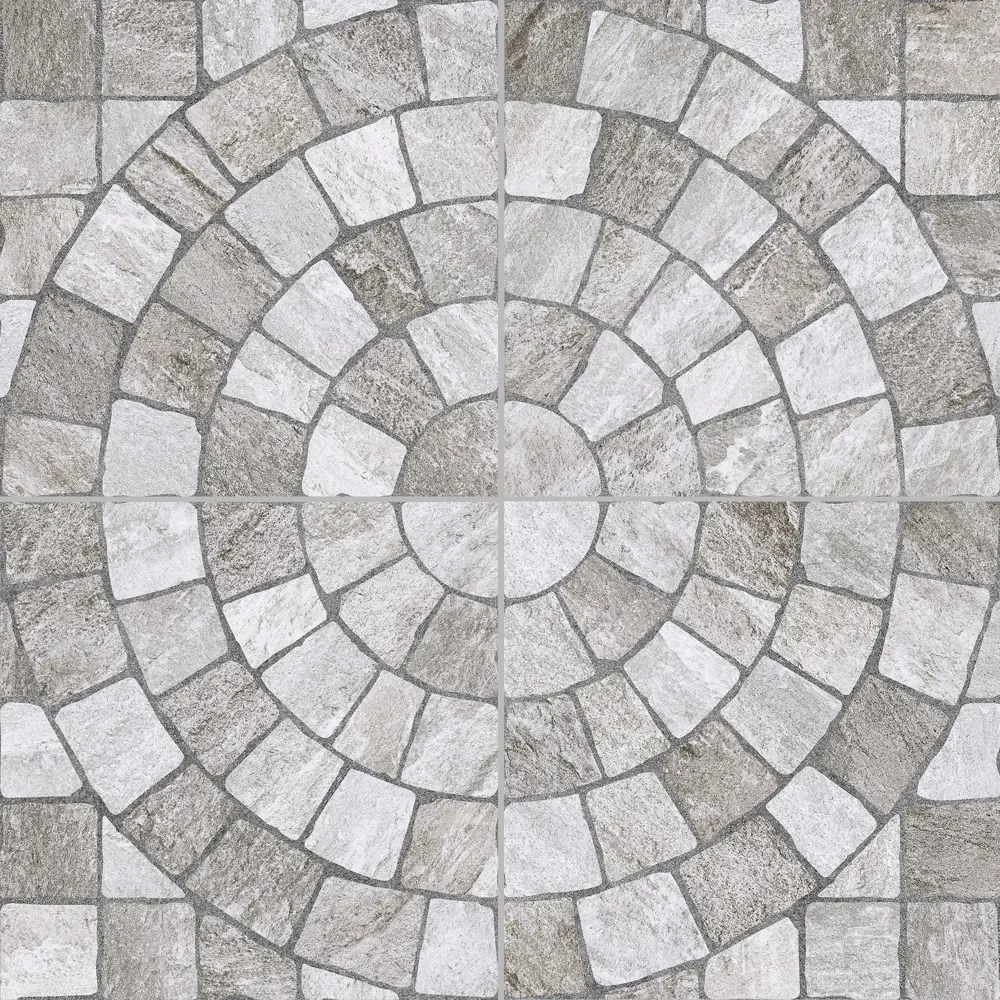 Глазурованный керамогранит Керамин Одеон 50x50 см 1.25 м² матовый цвет светло-серый Лиссабон STLM-2065615 - Вид №1