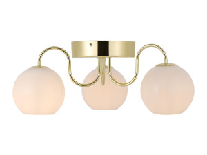 Потолочный светильник из металла и стекла