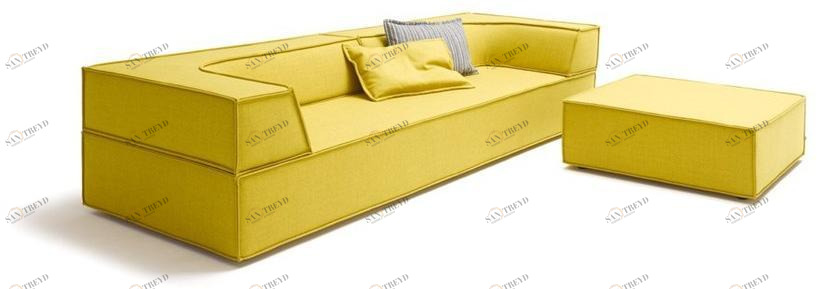 COR 3-х местный тканевый диван Trio sun-id-1473007